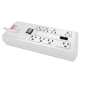 APC® Home-office Surgearrest Protector, 8 Outlets, 6 Ft Cord, 2030 Joules, White freeshipping - TVN Wholesale